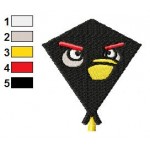 Black Kite Angry Birds Embroidery Design